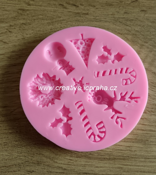 forma silikon - Vánoční motivy pr.80mm